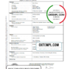 editable template, Australia Queensland death certificate template in Word format