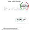 editable template, Australia Northern Territory of Australia divorce certificate template in Word format