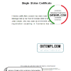 editable template, Australia Tasmania divorce certificate template in Word format