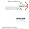 editable template, Australia Victoria divorce certificate template in Word format