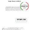 editable template, Australia Western Australia divorce certificate template in Word format