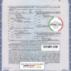 editable template, USA Alaska state birth certificate template in PSD format, fully editable