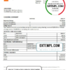 editable template, Argentina Banco Hipotecario bank statement template in Word and PDF format