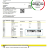 editable template, Andorra MoraBank bank statement template in Word and PDF format