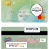 editable template, Afghanistan International Bank mastercard template in PSD format, fully editable