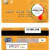 editable template, Albania Tirana bank mastercard template in PSD format, fully editable