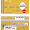 editable template, Andorra Bank Sabadell mastercard template in PSD format, fully editable