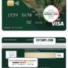 editable template, Angola Comercial Bank visa card debit card template in PSD format, fully editable