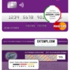 editable template, Angola Bank Economio mastercard template in PSD format