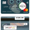 editable template, Argentina Hipotecario bank mastercard template in PSD format