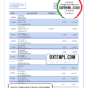 editable template, Azerbaijan Atabank bank statement template in Word and PDF format