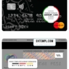 editable template, Bahrain Ahli United Bank mastercard template in PSD format, fully editable