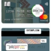 editable template, Bahrain Eskan bank mastercard template in PSD format, fully editable