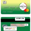 editable template, Bangladesh Agrani bank mastercard template in PSD format, fully editable