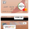 editable template, Bangladesh Rupali bank mastercard template in PSD format, fully editable