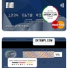 editable template, Belarus Paritet bank mastercard template in PSD format, fully editable