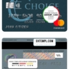 editable template, Belize Choice bank mastercard template in PSD format, fully editable