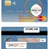 editable template, Benin Fema bank mastercard template in PSD format, fully editable