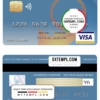 editable template, Benin Fema bank visa card template in PSD format, fully editable