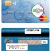 editable template, Bosnia and Herzegovina Ata bank mastercard template in PSD format, fully editable