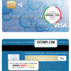 editable template, Bosnia and Herzegovina Ata bank visa card template in PSD format, fully editable