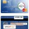 editable template, Bostwana ABC bank mastercard template in PSD format, fully editable