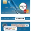 editable template, Brazil Votorantim bank mastercard credit card template in PSD format, fully editable