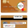 editable template, Burundi Access bank mastercard credit card template in PSD format, fully editable