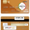 editable template, Burundi Access bank visa credit card template in PSD format, fully editable
