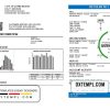 editable template, USA City of Long Beach utility bill template in Word and PDF format