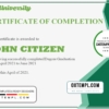 editable template, USA Completion & Graduation Ceremony certificate template in Word and PDF format