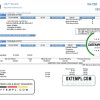 editable template, USA California City of Oxnard utility bill template in Word and PDF format