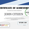 editable template, USA Employee Thank You Achievement certificate template in Word and PDF format