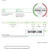 editable template, USA Technova Services invoice template in Word and PDF format, fully editable