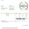 editable template, USA ALM Association invoice template in Word and PDF format, fully editable