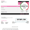 editable template, USA Healthcare Hospitals invoice template in Word and PDF format, fully editable