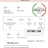 editable template, USA Jackson & Coupe invoice template in Word and PDF format, fully editable