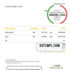 editable template, USA Avenue Constructions invoice template in Word and PDF format, fully editable
