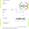 editable template, USA Beauty Looks invoice template in Word and PDF format, fully editable
