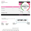 editable template, USA Vista Legal Services invoice template in Word and PDF format, fully editable