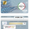 editable template, USA South Dakota Metabank visa card template in PSD format, fully editable