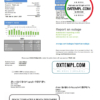 editable template, USA Missouri Evergy electricity utility bill template in .doc and .pdf format