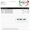 editable template, Philippines Unionbank bank statement template in Word and PDF format
