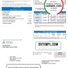 editable template, USA California Golden State Water Company utility bill template in .doc and .pdf format