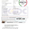 editable template, Nigeria Eko Electricity Distribution Company (EKEDC) utility bill template in Word and PDF format
