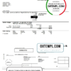 editable template, United Kingdom Thames Water utility bill template in Word and PDF format