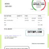 editable template, USA City Construction invoice template in Word and PDF format, fully editable