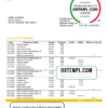 editable template, Andorra BancSabadell d'Andorra bank statement template in Word and PDF format