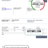 editable template, USA Dalton Shipping invoice template in Word and PDF format, fully editable