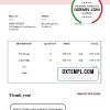 editable template, USA Harris-Hoeger Inc. invoice template in Word and PDF format, fully editable